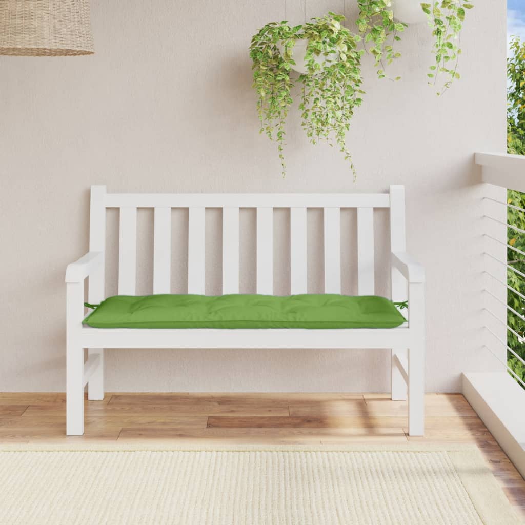 Cuscino per Panca da Giardino Verde Mélange 120x50x7cm Tessuto | homemem39