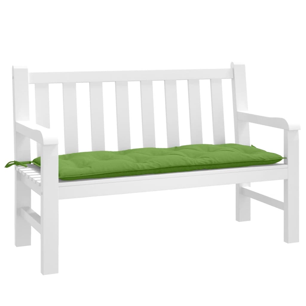 Cuscino per Panca da Giardino Verde Mélange 120x50x7cm Tessuto | homemem39