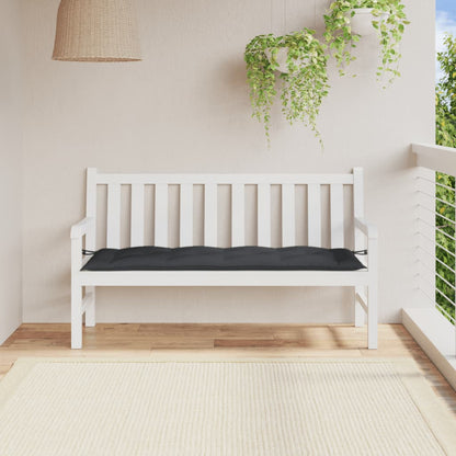 Cuscino Panca Giardino Antracite Mélange 150x50x7 cm Tessuto | homemem39