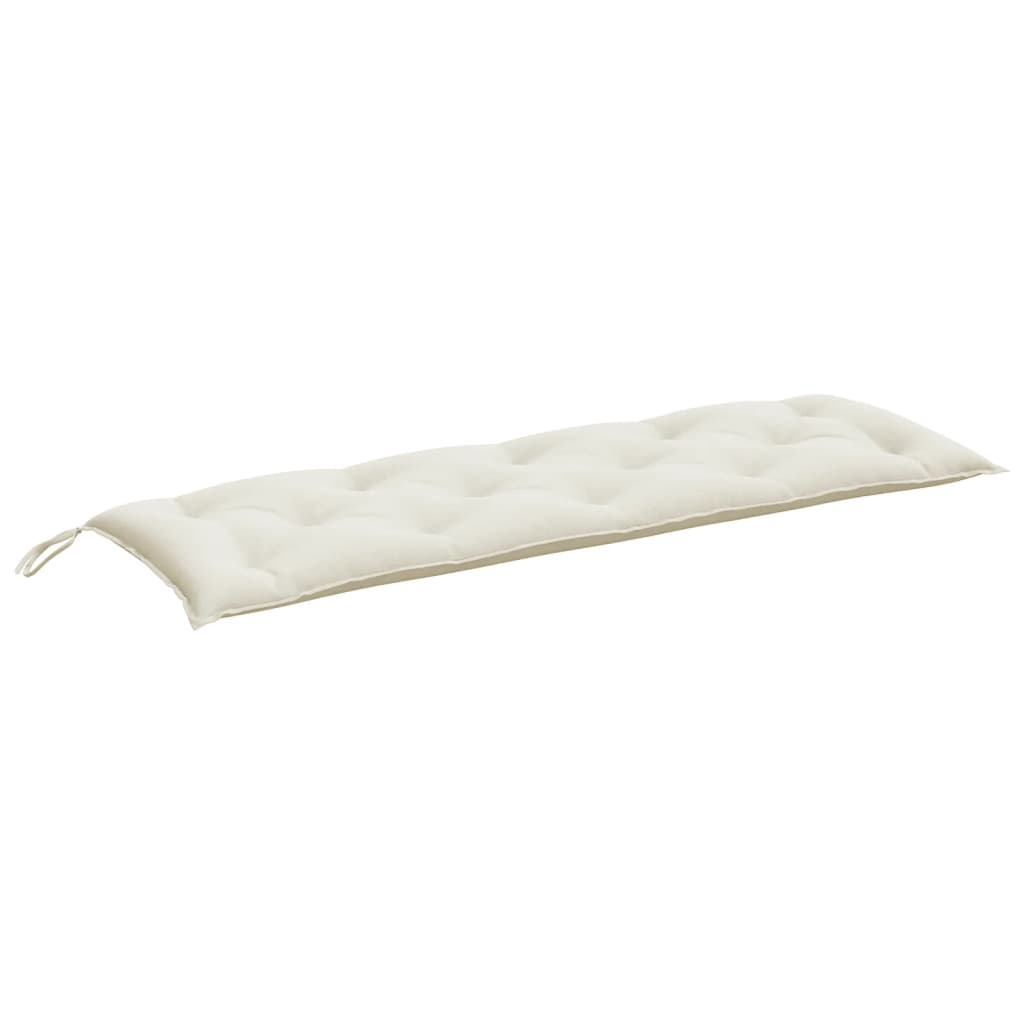 Cuscino per Panca da Giardino Crema Mélange 150x50x7 cm Tessuto | homemem39