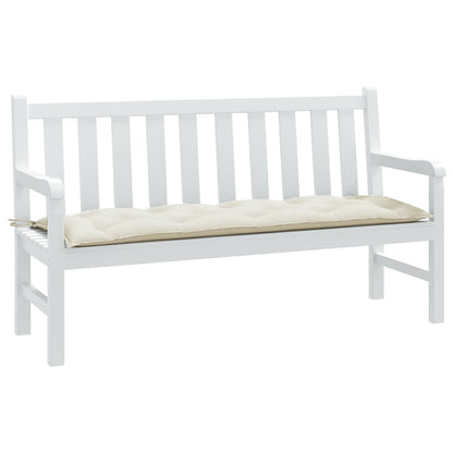 Cuscino per Panca da Giardino Crema Mélange 150x50x7 cm Tessuto | homemem39