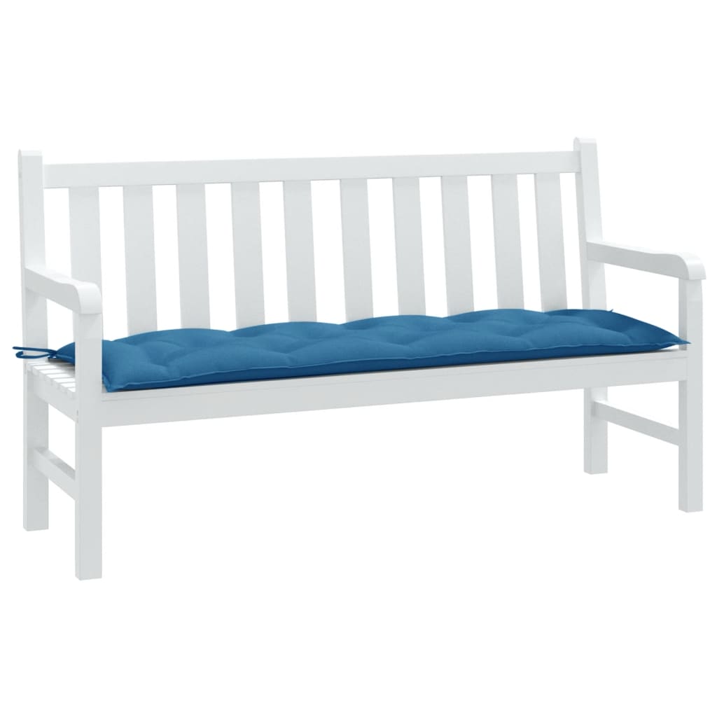 Cuscino Panca da Giardino Blu Mélange 150x50x7 cm in Tessuto | homemem39