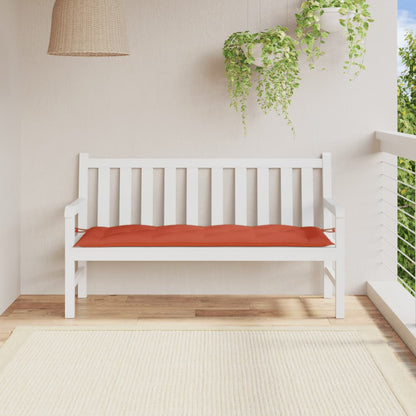 Cuscino Panca da Giardino Rosso Mélange 150x50x7 cm in Tessuto | homemem39