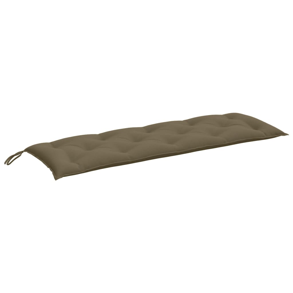 Cuscino Panca da Giardino Tortora Mélange 150x50x7cm in Tessuto | homemem39