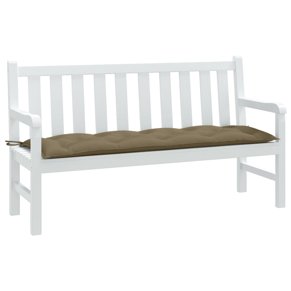 Cuscino Panca da Giardino Tortora Mélange 150x50x7cm in Tessuto | homemem39