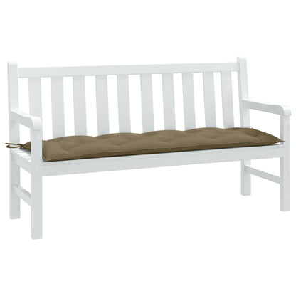Cuscino Panca da Giardino Tortora Mélange 150x50x7cm in Tessuto | homemem39