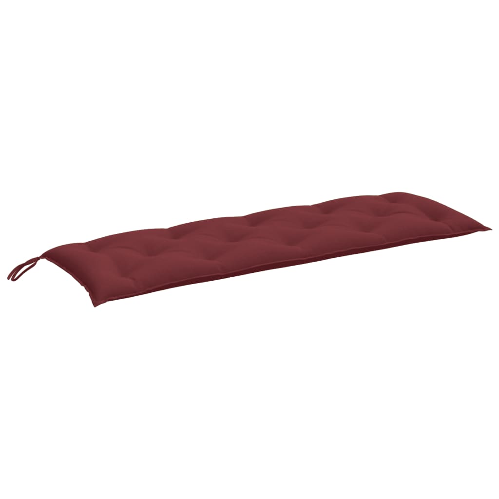 Cuscino Panca da Giardino Rosso Vino Mélange 150x50x7cm Tessuto | homemem39