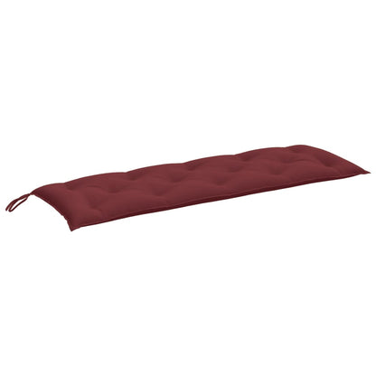 Cuscino Panca da Giardino Rosso Vino Mélange 150x50x7cm Tessuto | homemem39