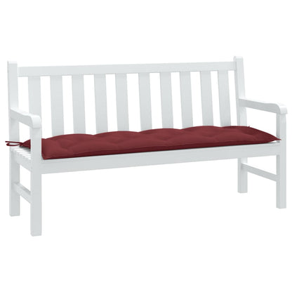 Cuscino Panca da Giardino Rosso Vino Mélange 150x50x7cm Tessuto | homemem39