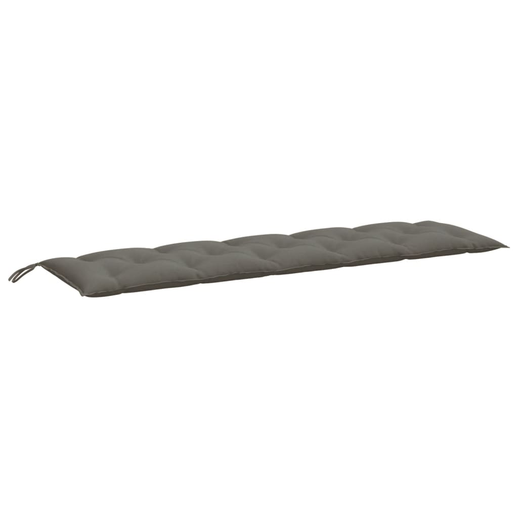 Cuscino Panca Giardino Grigio Scuro Mélange 180x50x7 cm Tessuto | homemem39
