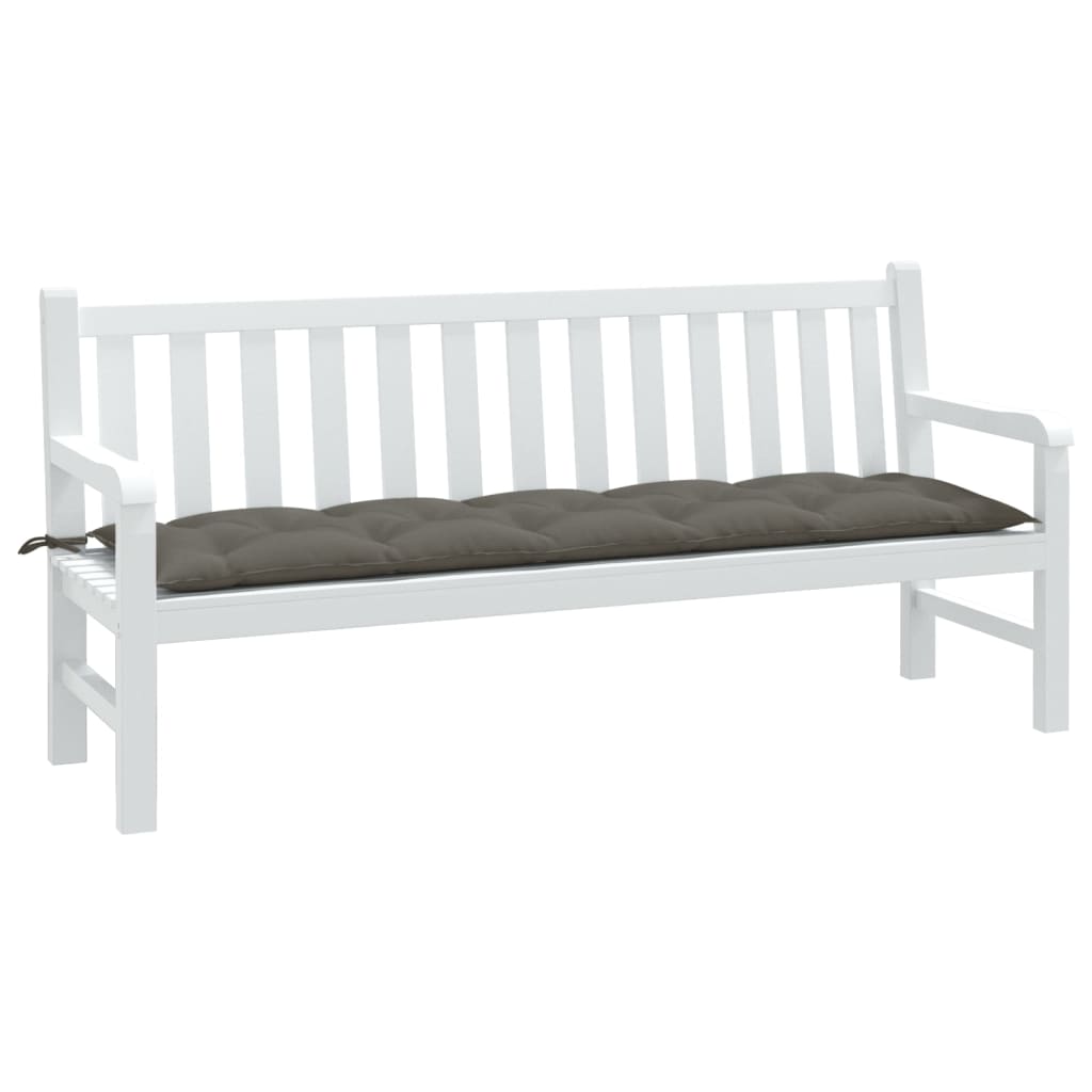 Cuscino Panca Giardino Grigio Scuro Mélange 180x50x7 cm Tessuto | homemem39