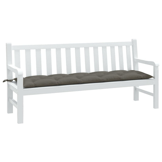 Cuscino Panca Giardino Grigio Scuro Mélange 180x50x7 cm Tessuto | homemem39