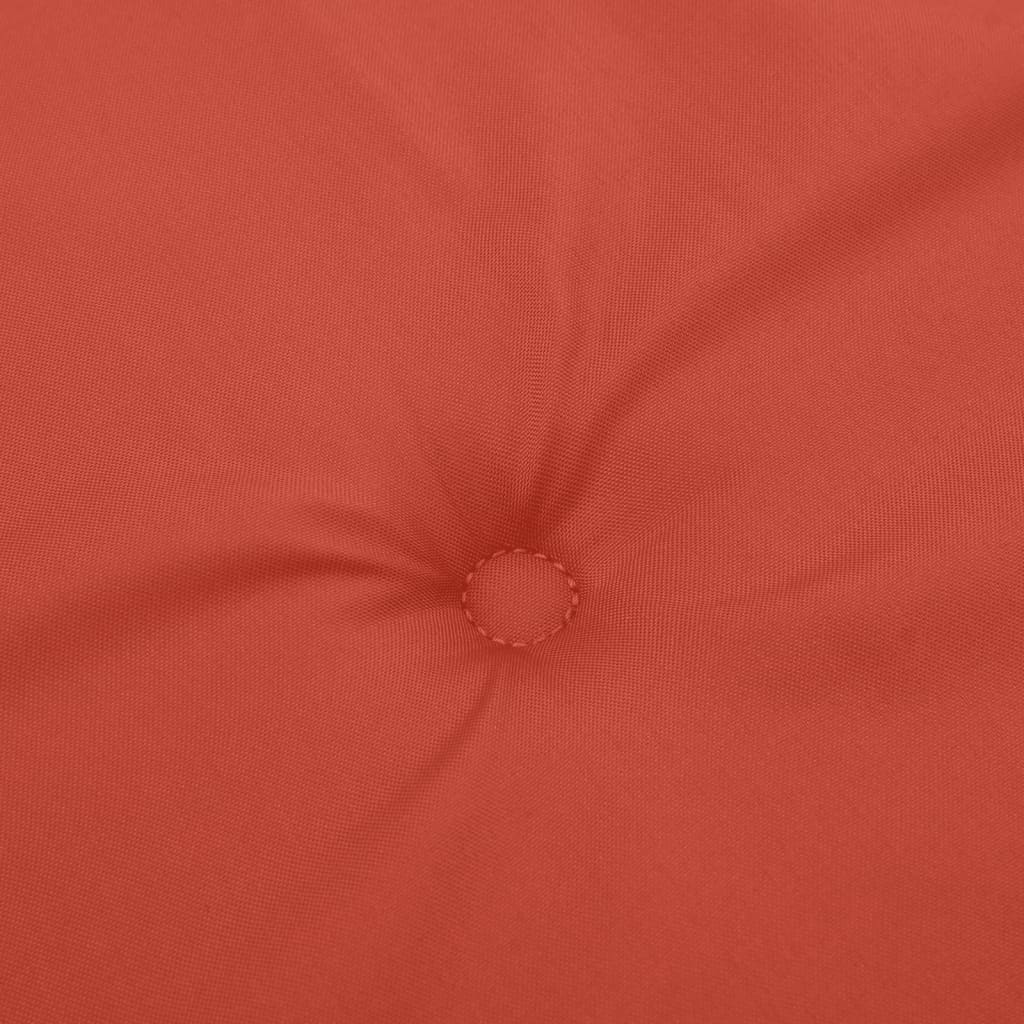 Cuscino Panca da Giardino Rosso Mélange 180x50x7 cm in Tessuto