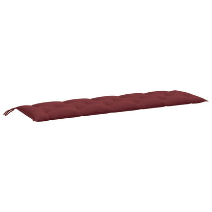 Cuscino Panca da Giardino Rosso Vino Mélange 180x50x7cm Tessuto | homemem39