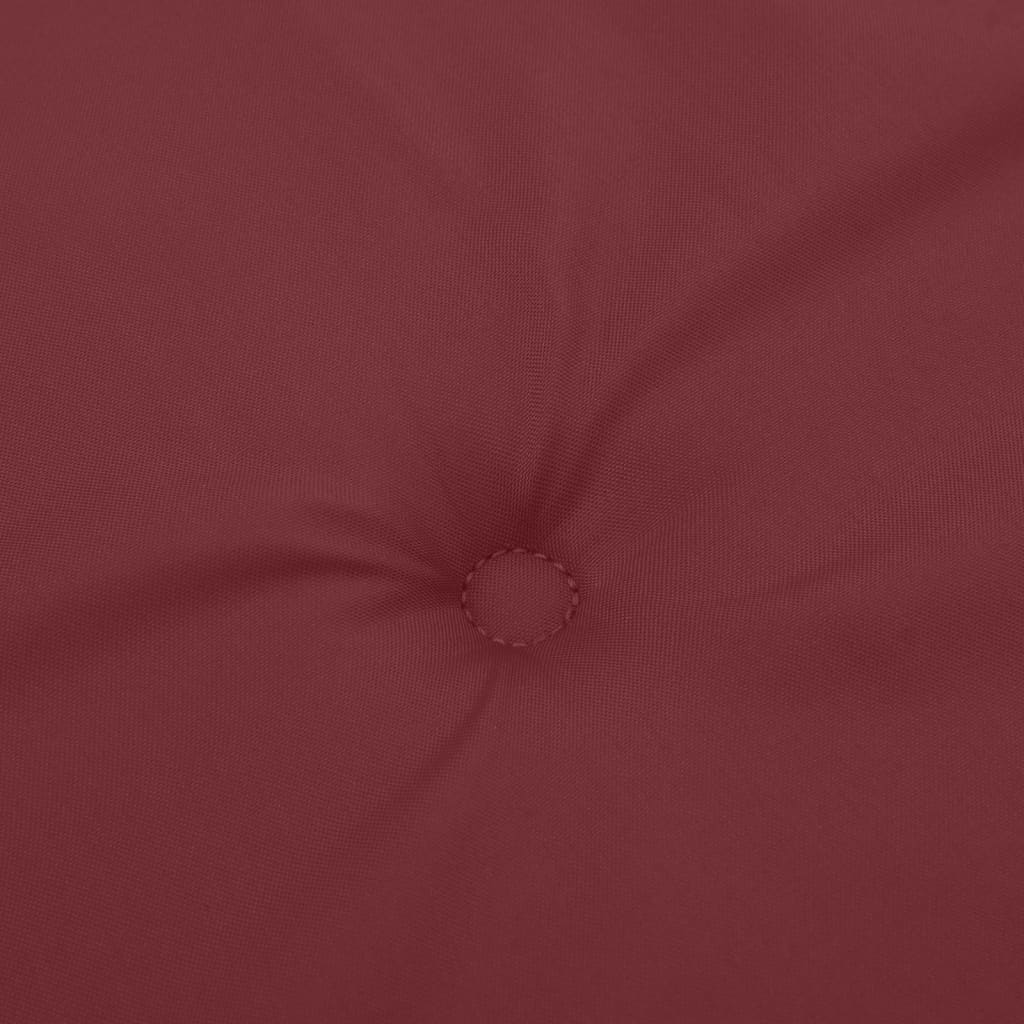 Cuscino Panca da Giardino Rosso Vino Mélange 180x50x7cm Tessuto | homemem39