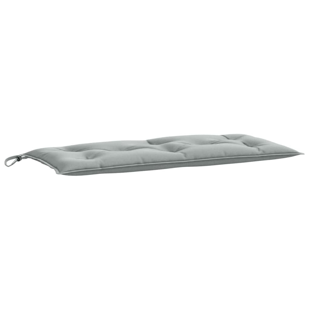 Cuscini Panca Giardino 2pz Grigio Chiaro Mélange 100x50x7 cm | homemem39