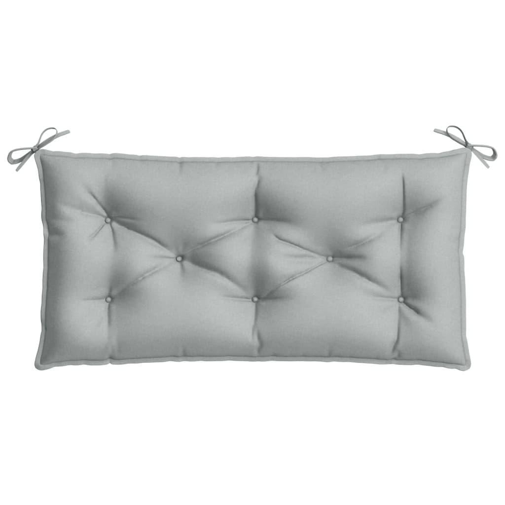 Cuscini Panca Giardino 2pz Grigio Chiaro Mélange 100x50x7 cm | homemem39
