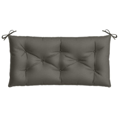 Cuscini Panca Giardino 2pz Grigio Scuro Mélange 100x50x7 cm