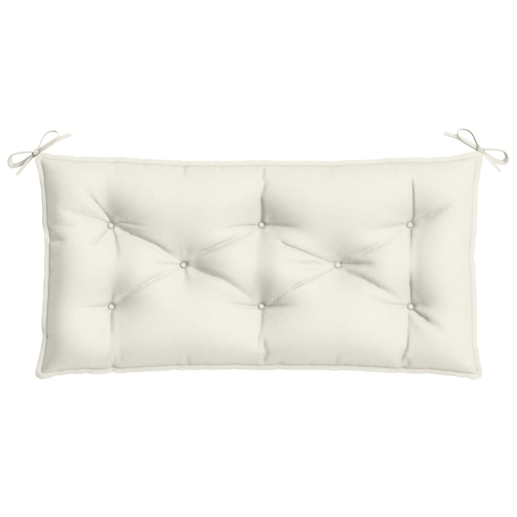 Cuscini Panca Giardino 2pz Crema Mélange 100x50x7cm Tessuto | homemem39