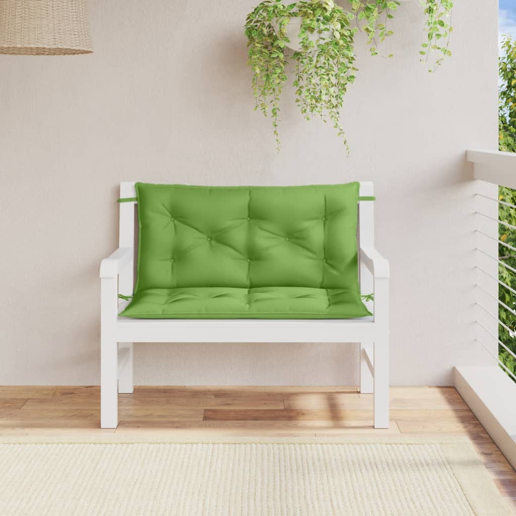 Cuscini Panca Giardino 2pz Verde Mélange 100x50x7cm Tessuto | homemem39