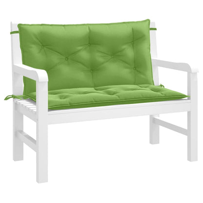 Cuscini Panca Giardino 2pz Verde Mélange 100x50x7cm Tessuto | homemem39