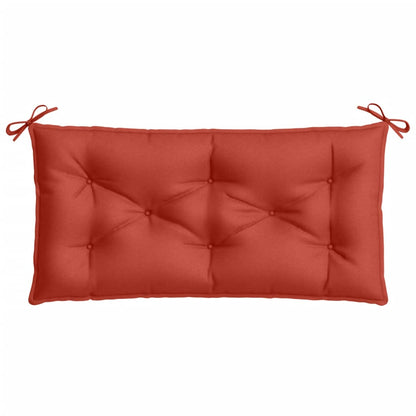 Cuscini Panca Giardino 2pz Rosso Mélange 100x50x7cm Tessuto | homemem39