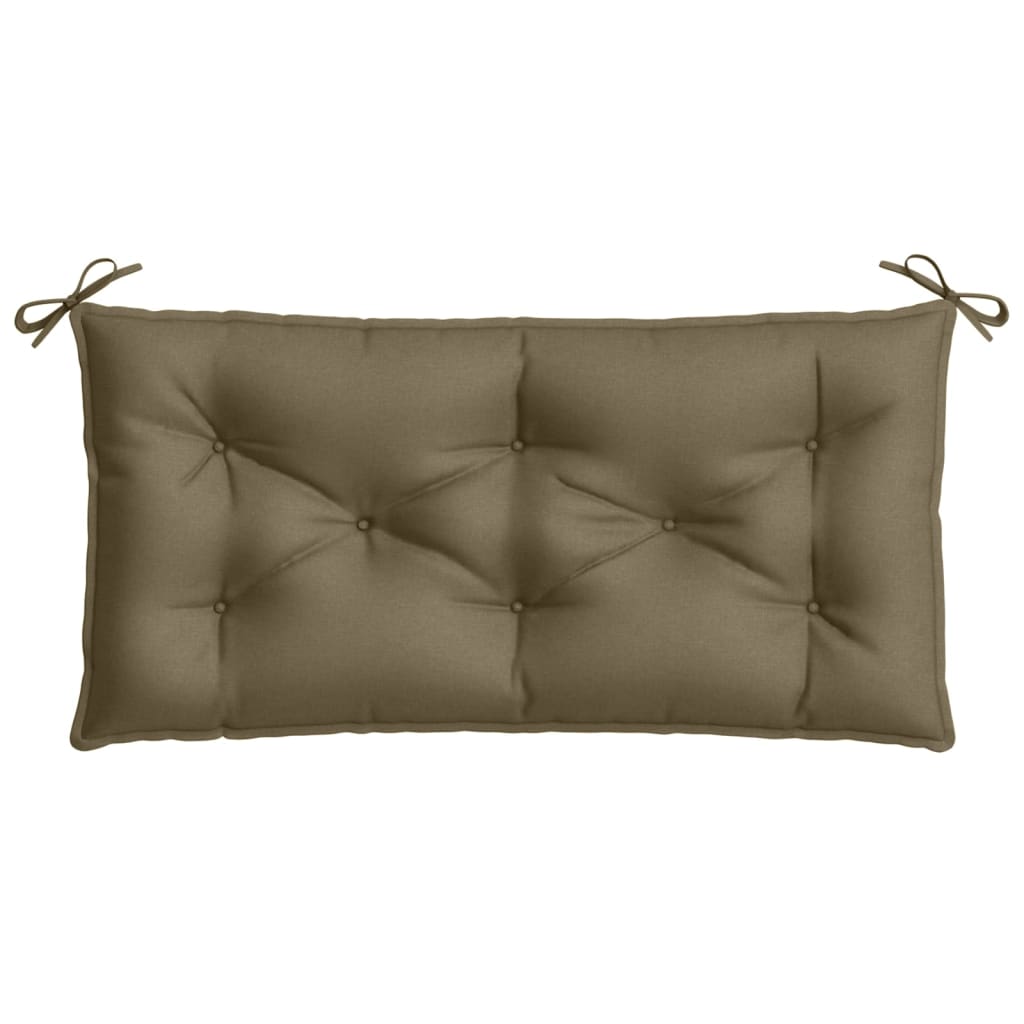 Cuscini Panca Giardino 2pz Tortora Mélange 100x50x7cm Tessuto | homemem39