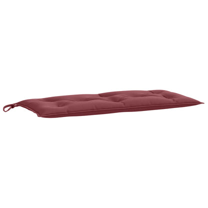 Cuscini Panca Giardino 2pz Rosso Vino Mélange 100x50x7cm | homemem39