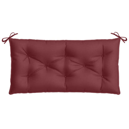 Cuscini Panca Giardino 2pz Rosso Vino Mélange 100x50x7cm | homemem39