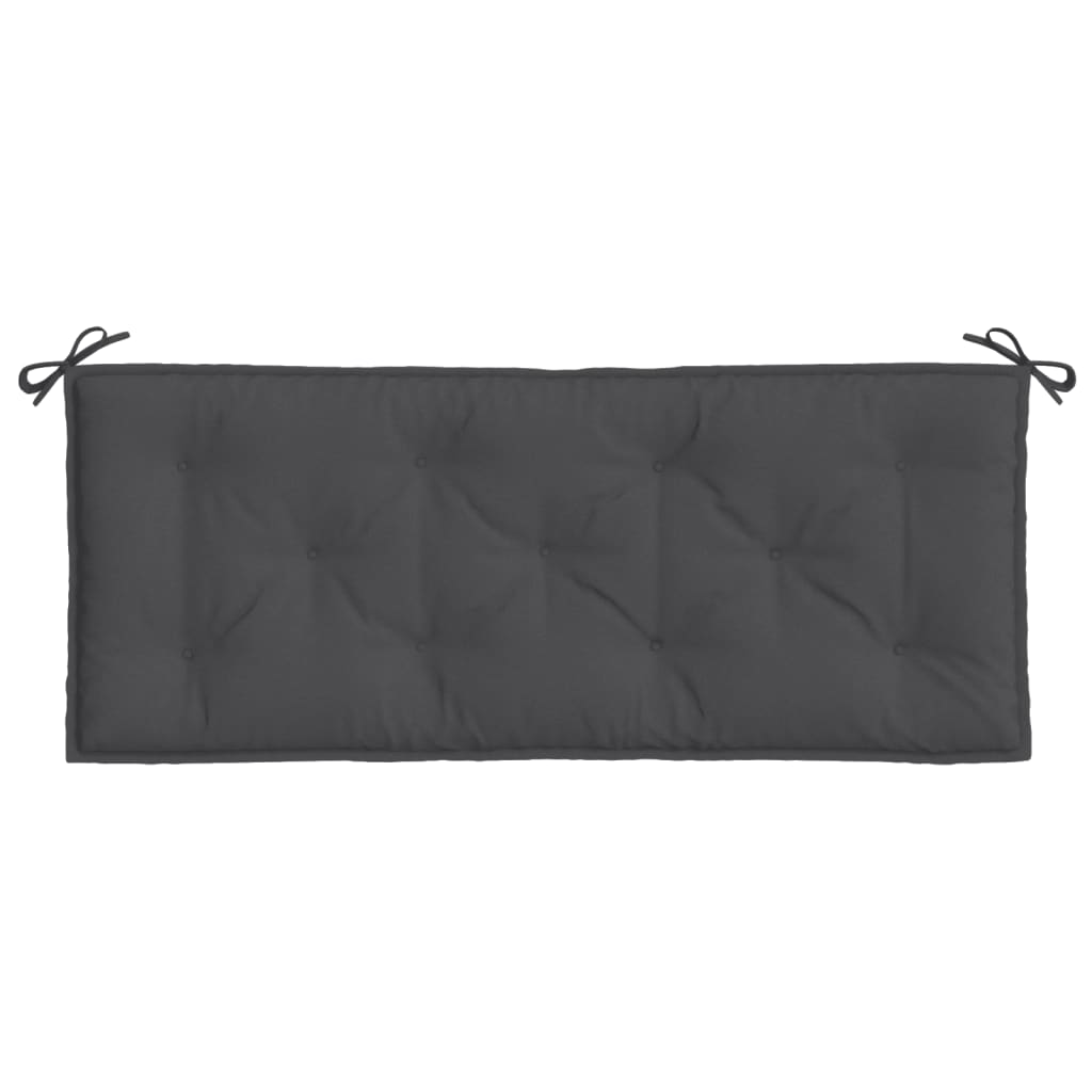 Cuscini Panca Giardino 2pz Antracite Mélange 120x50x7cm Tessuto | homemem39