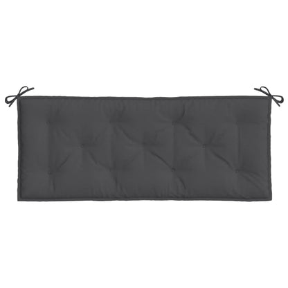 Cuscini Panca Giardino 2pz Antracite Mélange 120x50x7cm Tessuto | homemem39