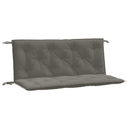 Cuscini Panca Giardino 2pz Grigio Scuro Mélange 120x50x7 cm | homemem39