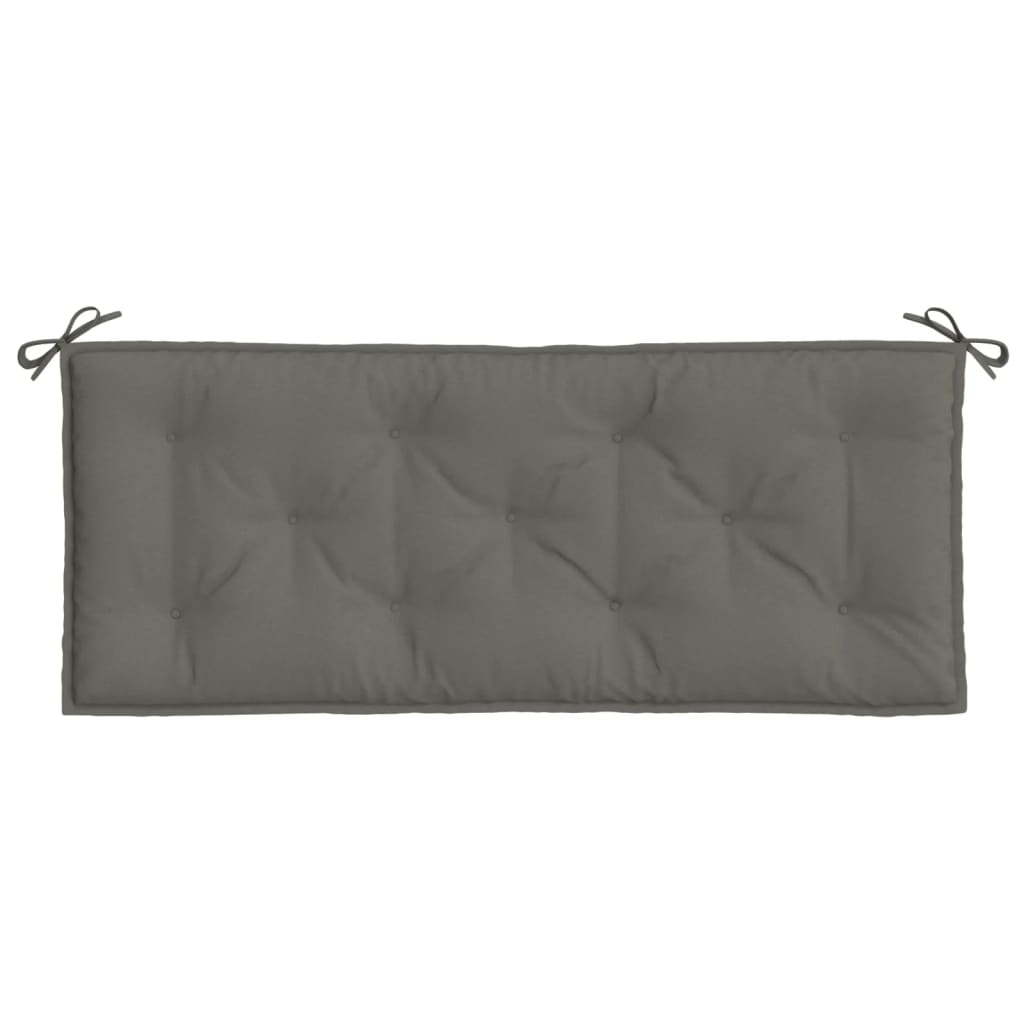 Cuscini Panca Giardino 2pz Grigio Scuro Mélange 120x50x7 cm | homemem39