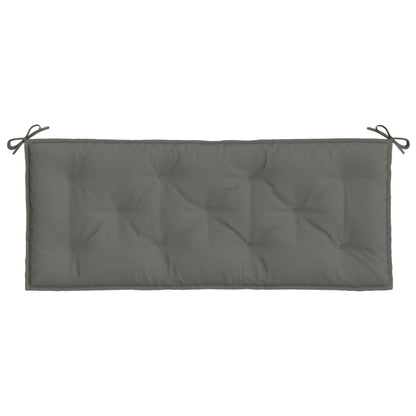 Cuscini Panca Giardino 2pz Grigio Scuro Mélange 120x50x7 cm | homemem39