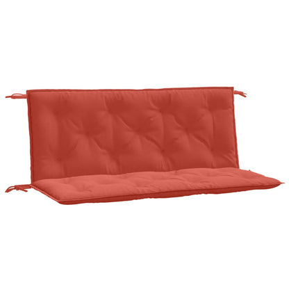 Cuscini Panca Giardino 2pz Rosso Mélange 120x50x7 cm Tessuto | homemem39
