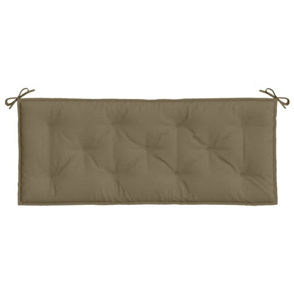 Cuscini Panca Giardino 2pz Tortora Mélange 120x50x7 cm Tessuto | homemem39