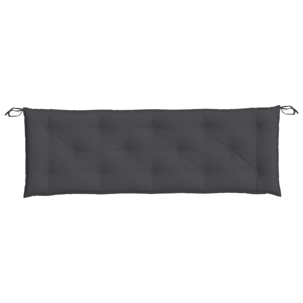 Cuscini Panca Giardino 2pz Antracite Mélange 150x50x7cm Tessuto | homemem39