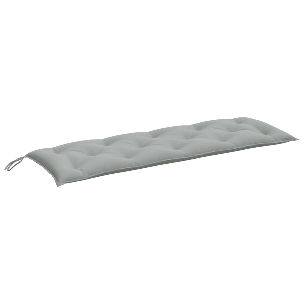 Cuscini Panca Giardino 2pz Grigio Chiaro Mélange 150x50x7 cm | homemem39
