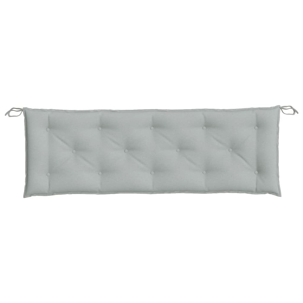 Cuscini Panca Giardino 2pz Grigio Chiaro Mélange 150x50x7 cm | homemem39
