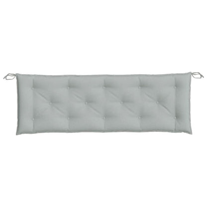 Cuscini Panca Giardino 2pz Grigio Chiaro Mélange 150x50x7 cm | homemem39