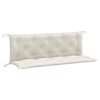 Cuscini Panca Giardino 2pz Crema Mélange 150x50x7 cm Tessuto | homemem39
