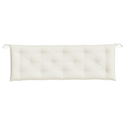 Cuscini Panca Giardino 2pz Crema Mélange 150x50x7 cm Tessuto | homemem39
