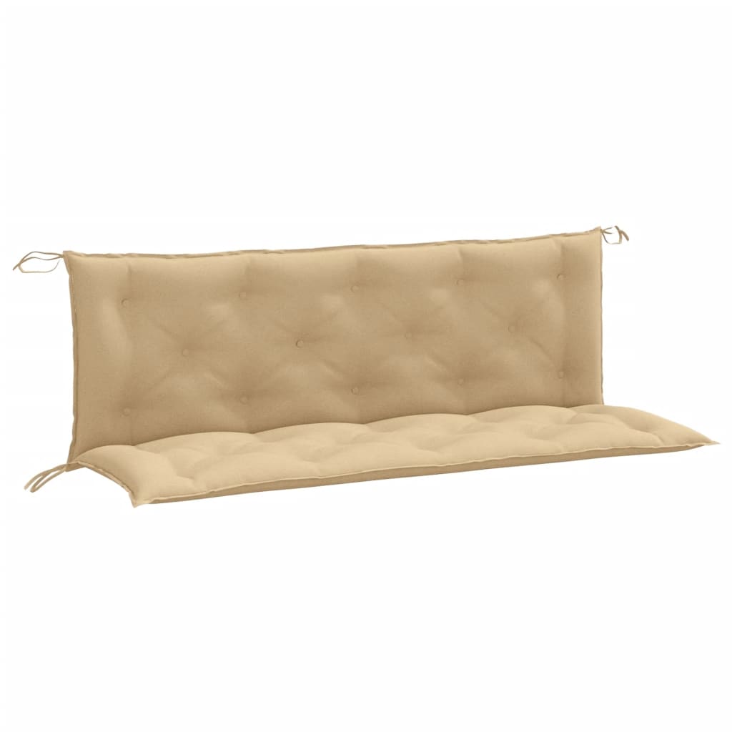 Cuscini Panca Giardino 2pz Beige Mélange 150x50x7 cm Tessuto | homemem39