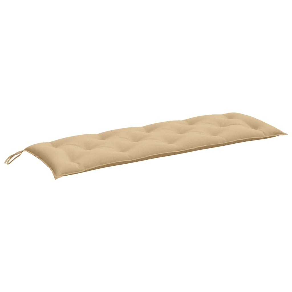 Cuscini Panca Giardino 2pz Beige Mélange 150x50x7 cm Tessuto | homemem39