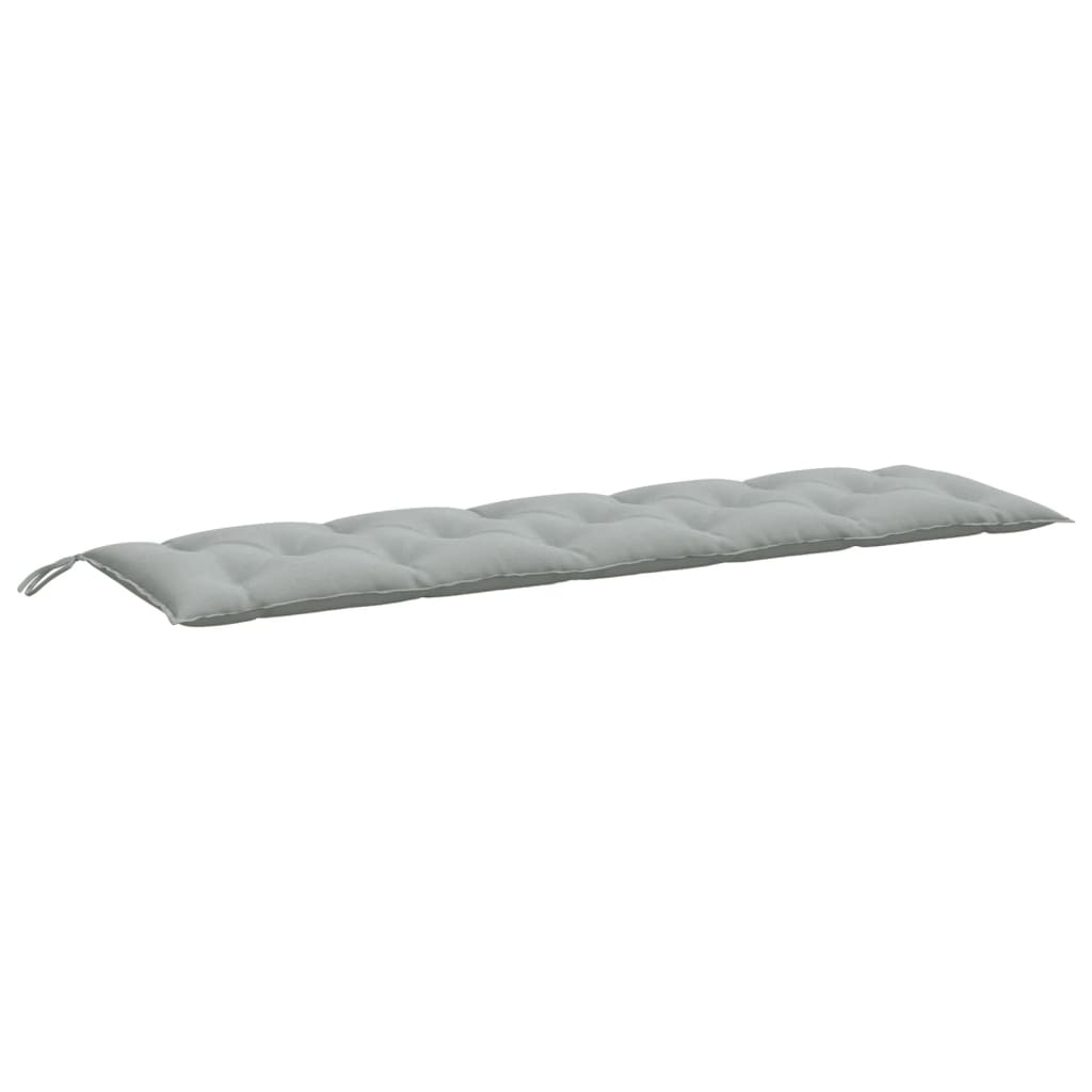 Cuscini Panca Giardino 2pz Grigio Chiaro Mélange 180x50x7 cm | homemem39