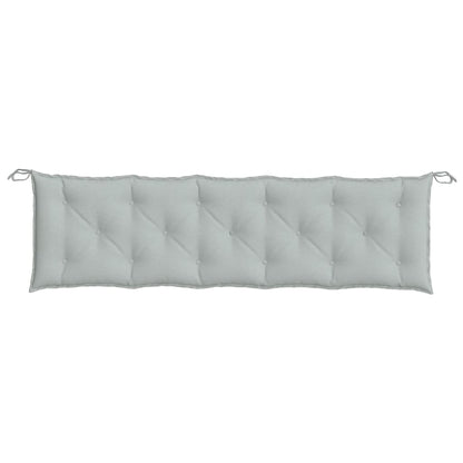 Cuscini Panca Giardino 2pz Grigio Chiaro Mélange 180x50x7 cm | homemem39