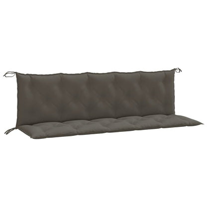Cuscini Panca Giardino 2pz Grigio Scuro Mélange 180x50x7 cm | homemem39