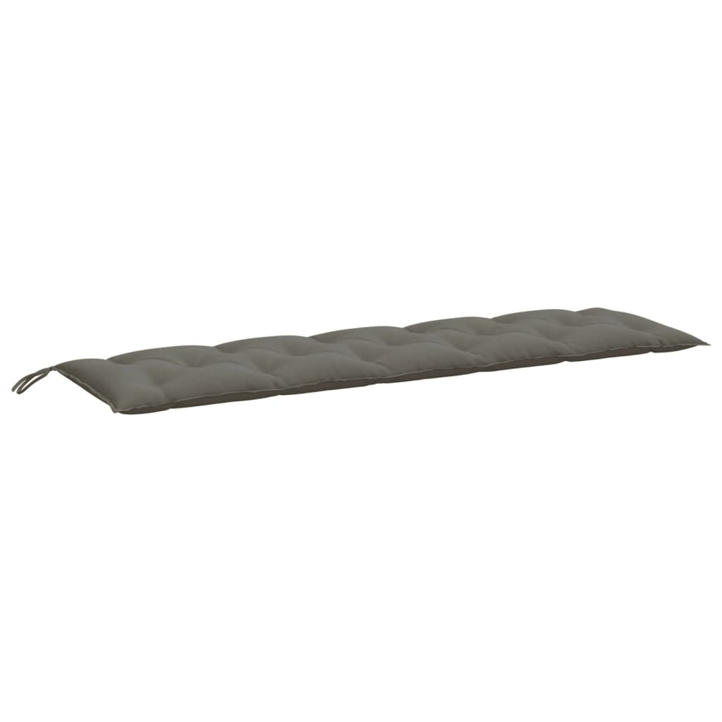Cuscini Panca Giardino 2pz Grigio Scuro Mélange 180x50x7 cm | homemem39