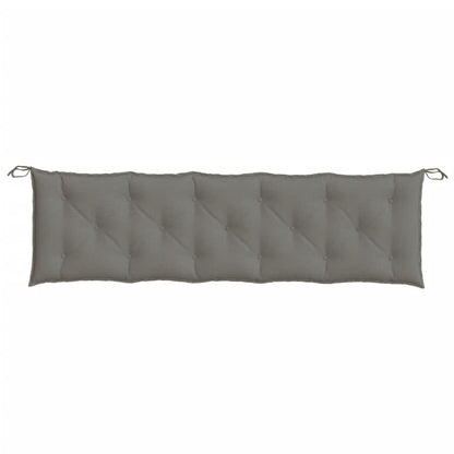 Cuscini Panca Giardino 2pz Grigio Scuro Mélange 180x50x7 cm | homemem39