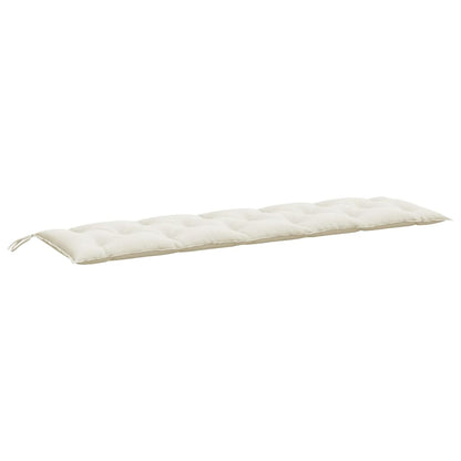 Cuscini Panca Giardino 2pz Crema Mélange 180x50x7 cm Tessuto | homemem39
